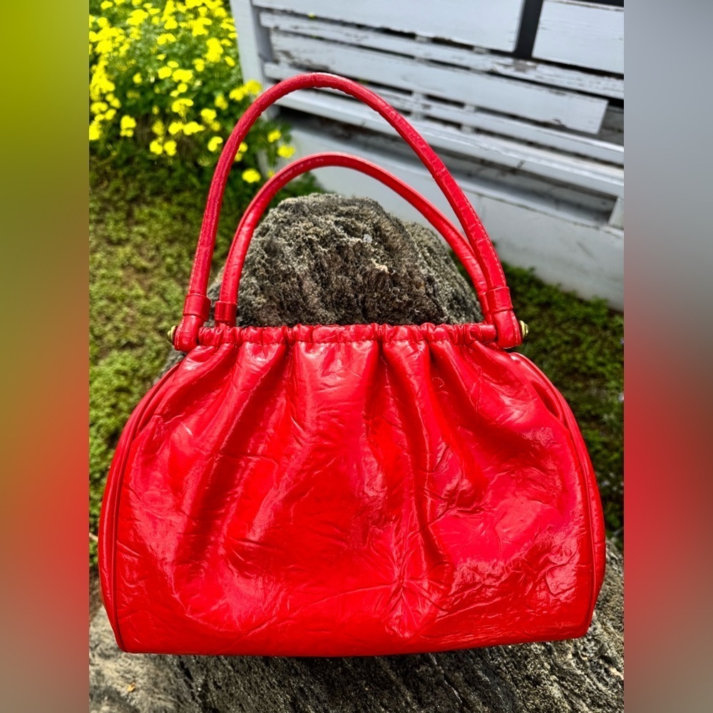 Vintage The Emporium Elegant Red Women's Handbag